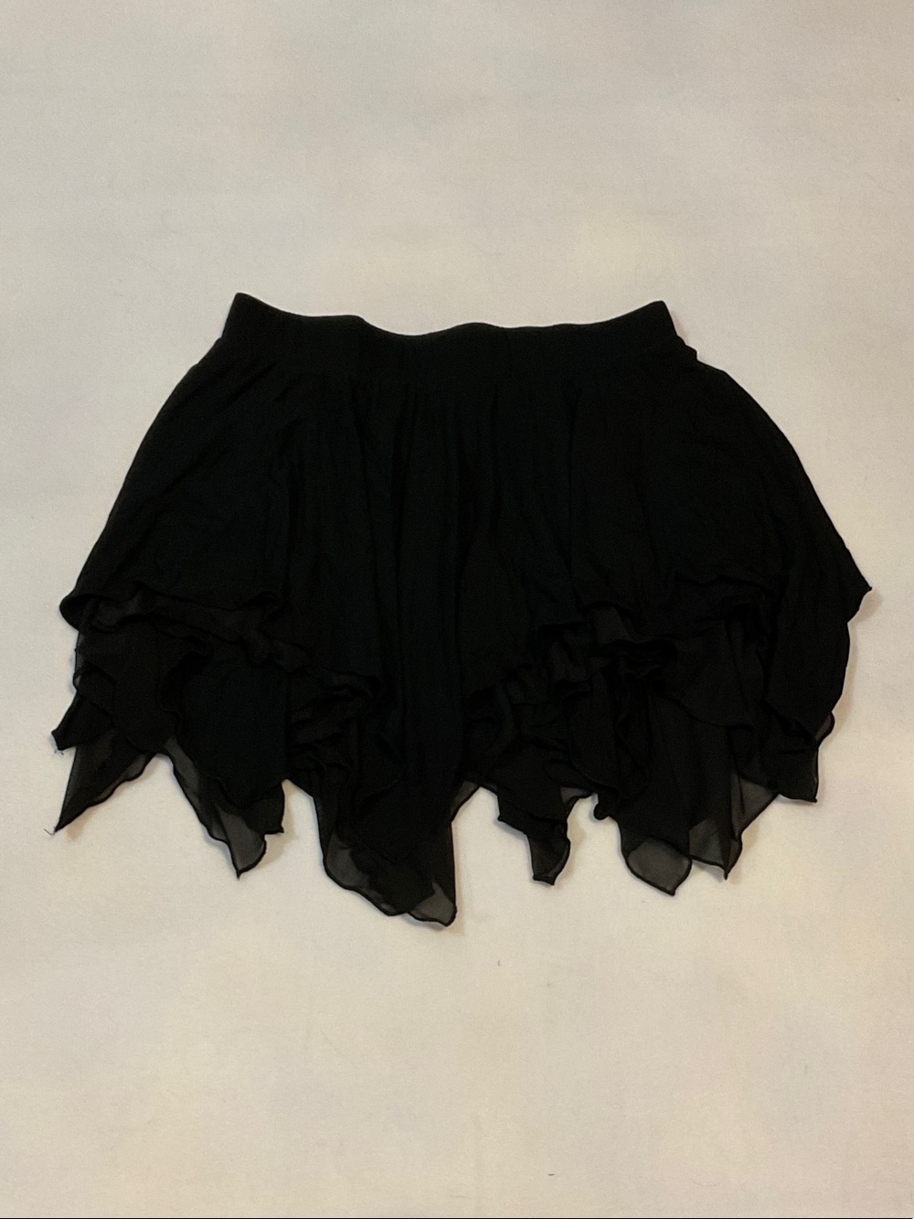 Dolls Kill Black Asymmetrical Layered Skirt